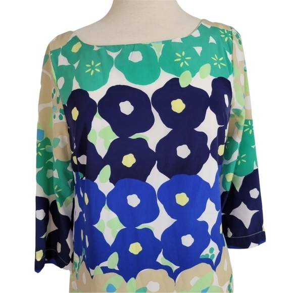 Old Navy Floral Geometric Retro Shift Dress - Picture 2 of 7